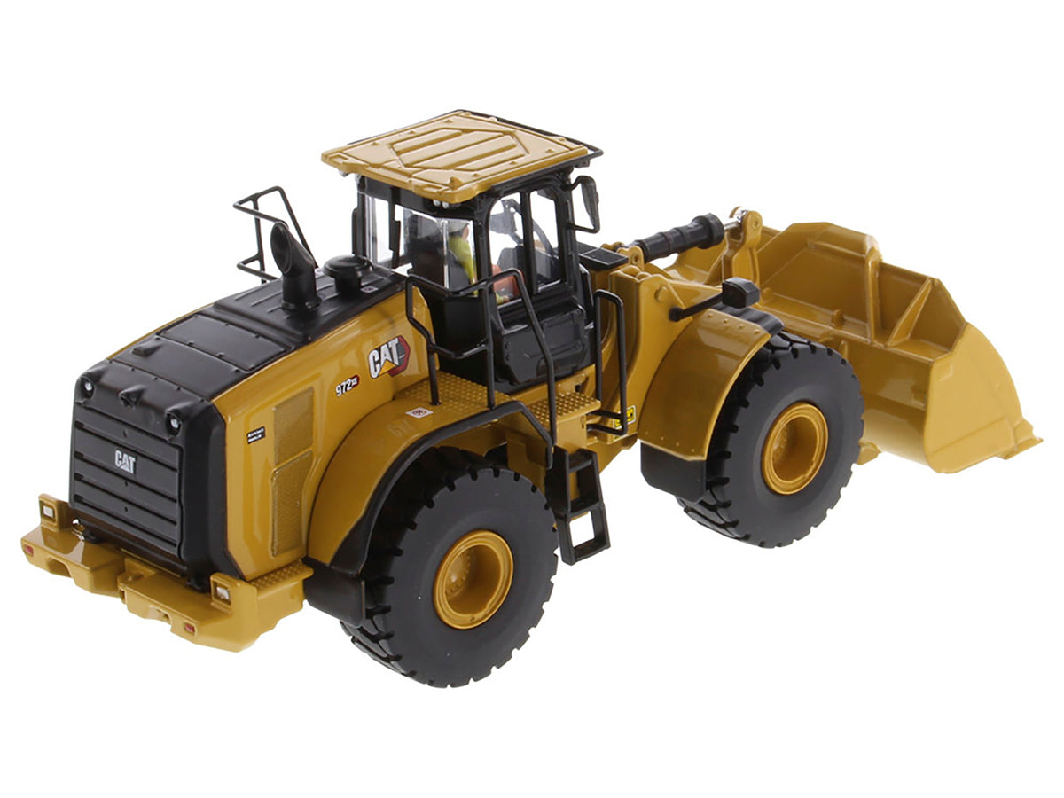 CAT Caterpillar 972 XE Wheel Loader Yellow with Operator 'High Line Series' 1/50 Diecast Model by Diecast Masters