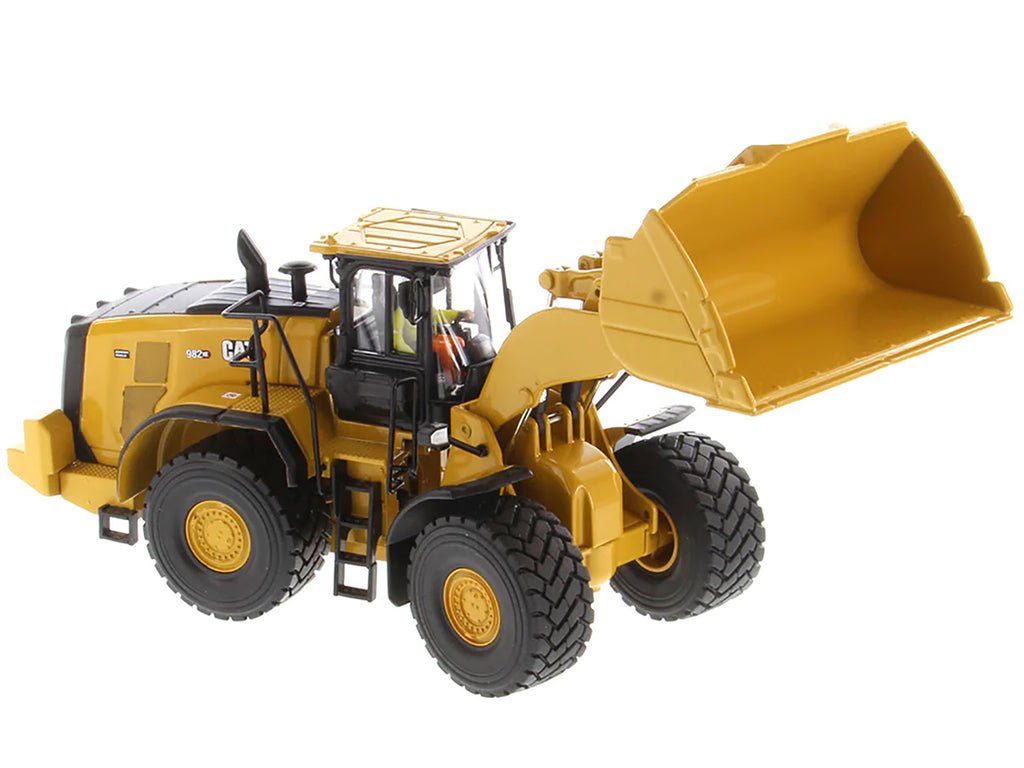 CAT Caterpillar 982 XE Wheel Loader Yellow with Operator 'High Line Series' 1/50 Diecast Model by Diecast Masters