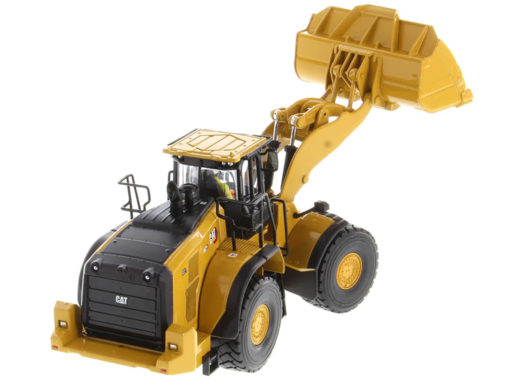 CAT Caterpillar 982 XE Wheel Loader Yellow with Operator 'High Line Series' 1/50 Diecast Model by Diecast Masters