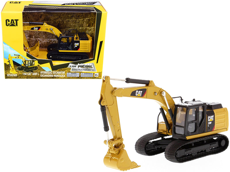 CAT Caterpillar 320F L Hydraulic Excavator 'Play & Collect!' Series 1/64 Diecast Model by Diecast Masters