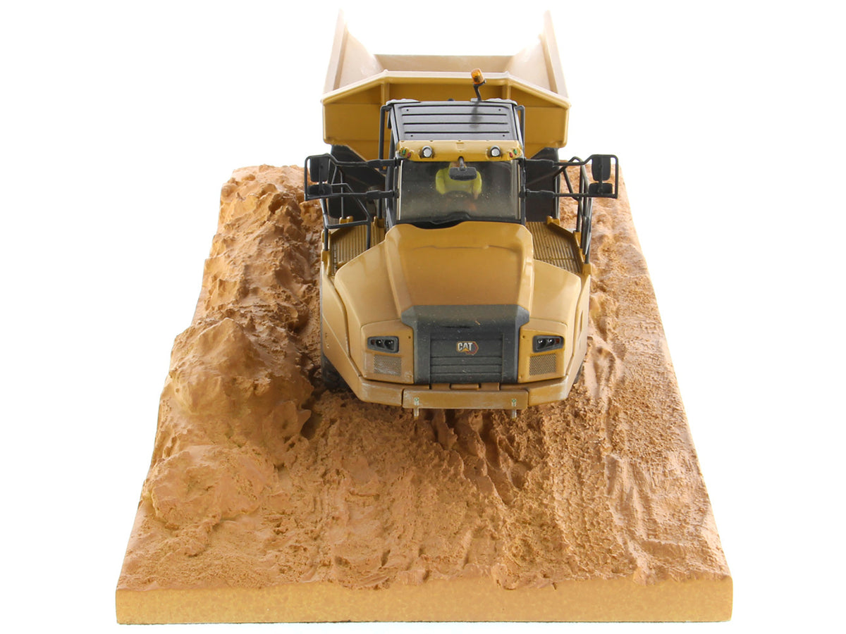CAT Caterpillar 745 Articulated Truck with Operator (Dirty Version) 'Weathered' Series 1/50 Diecast Model by Diecast Masters