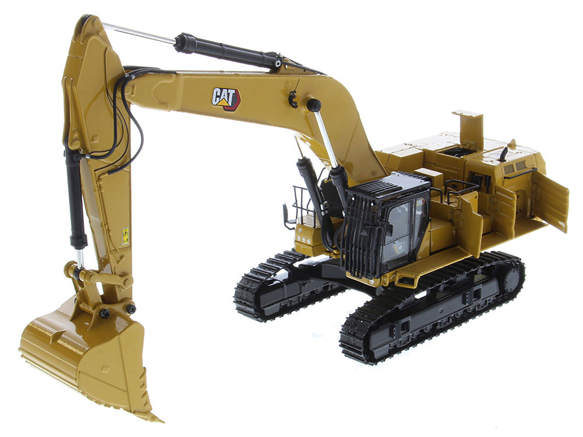 CAT Caterpillar 395 Next Generation Hydraulic Excavator (General Purpose Version) Yellow with Operator and Additional Tools 'High Line' Series 1/50 Diecast Model by Diecast Masters