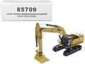 CAT Caterpillar 395 Next Generation Hydraulic Excavator (General Purpose Version) Yellow with Operator and Additional Tools 'High Line' Series 1/50 Diecast Model by Diecast Masters