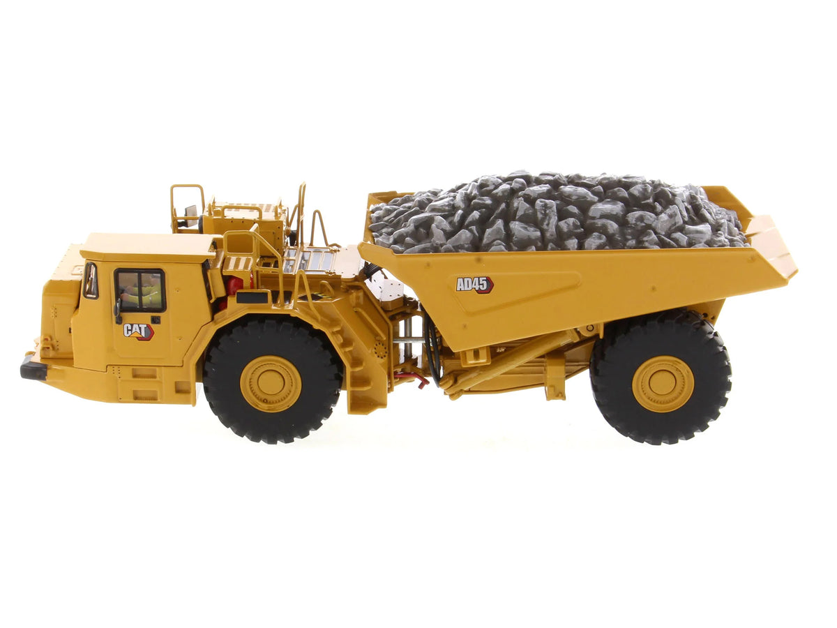 CAT Caterpillar AD45 Underground Articulated Truck Yellow 'High Line' Series 1/50 Diecast Model by Diecast Masters