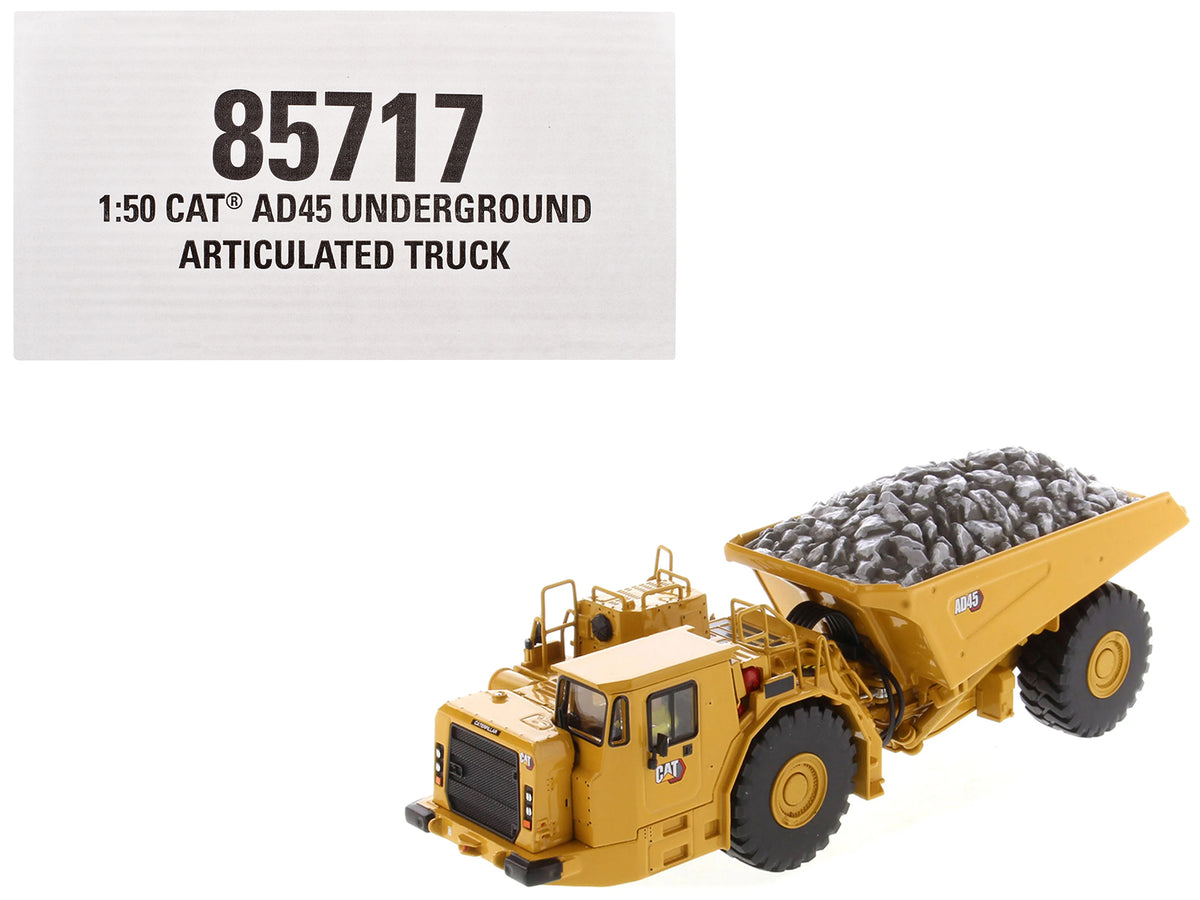 CAT Caterpillar AD45 Underground Articulated Truck Yellow 'High Line' Series 1/50 Diecast Model by Diecast Masters