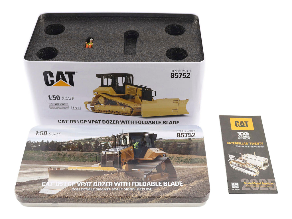 CAT Caterpillar D5 LGP Track-Type Dozer Yellow 'High Line' Series 1/50 Diecast Model by Diecast Masters