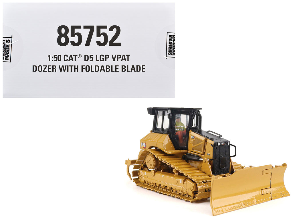 CAT Caterpillar D5 LGP Track-Type Dozer Yellow 'High Line' Series 1/50 Diecast Model by Diecast Masters