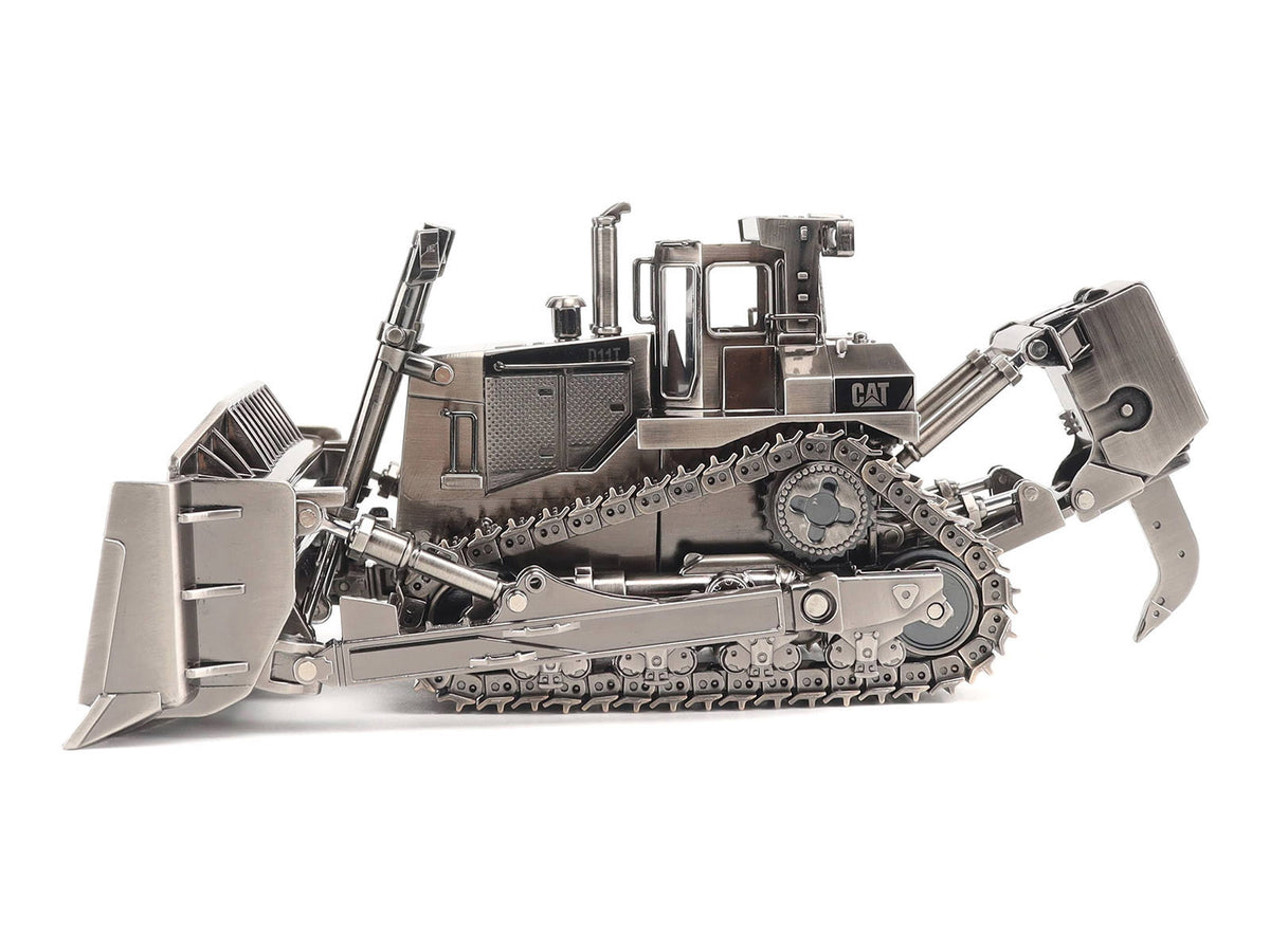 CAT Caterpillar D11T Track Type Tractor Dozer Antique Silver Finish 'Commemorative Series' 1/50 Diecast Model by Diecast Masters