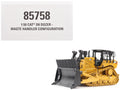 CAT Caterpillar D8 Track-Type Dozer (Waste Handler Configuration) Yellow 'High Line' Series 1/50 Diecast Model by Diecast Masters