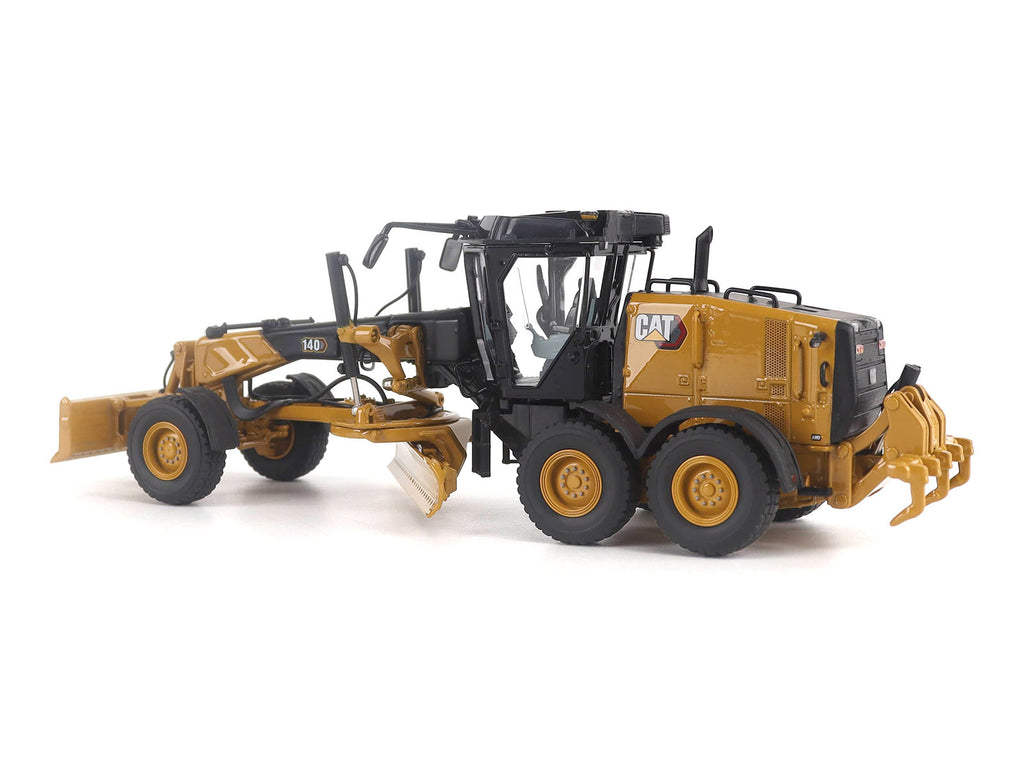 CAT Caterpillar 140 JOY Motor Grader Yellow with Black Top 'High Line' Series 1/50 Diecast Model by Diecast Masters