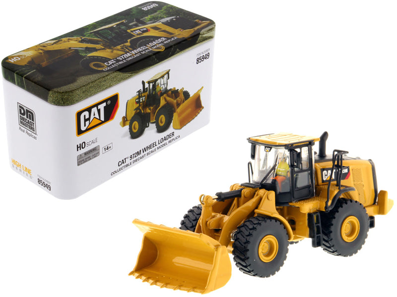 CAT Caterpillar 972M Wheel Loader with Operator 'High Line' Series 1/87 (HO) Scale Diecast Model by Diecast Masters
