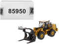 CAT Caterpillar 972M Wheel Loader with Log Fork and Operator 'High Line' Series 1/87 (HO) Scale Diecast Model by Diecast Masters