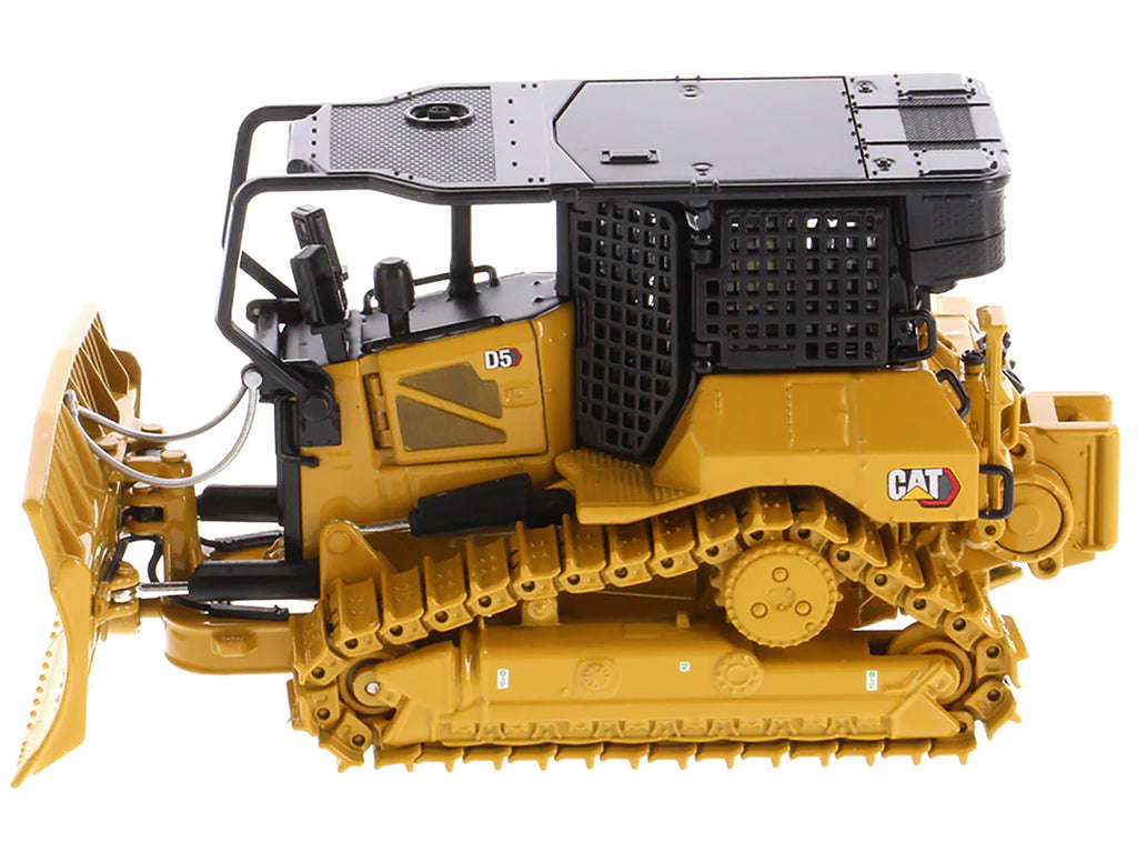 CAT Caterpillar D5 XR Fire Suppression Track Type Dozer Yellow 'High Line' Series 1/50 Diecast Model by Diecast Masters