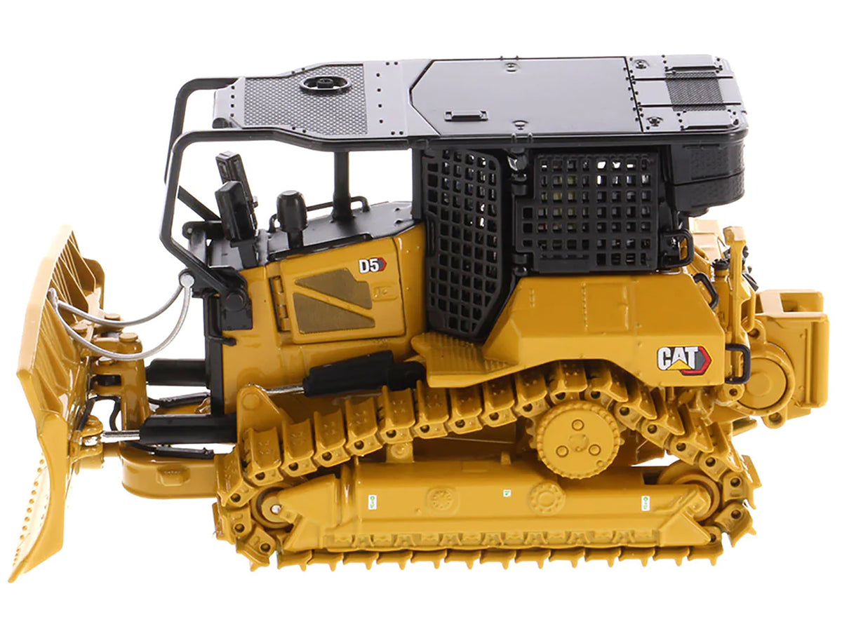 CAT Caterpillar D5 XR Fire Suppression Track Type Dozer Yellow 'High Line' Series 1/50 Diecast Model by Diecast Masters