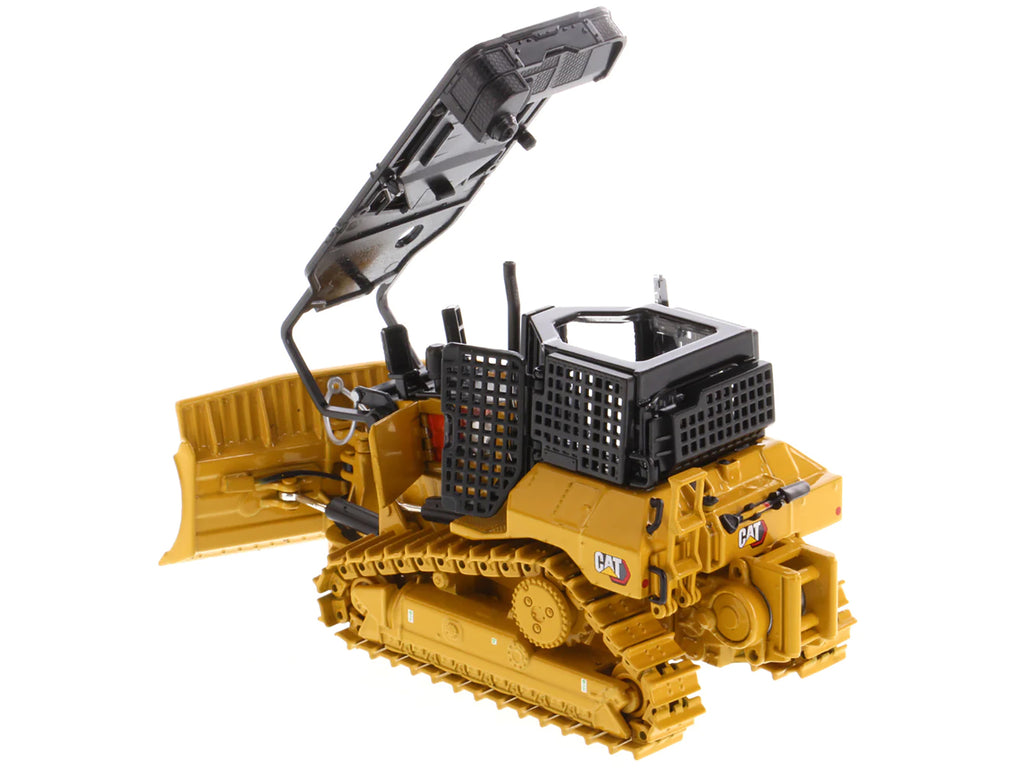 CAT Caterpillar D5 XR Fire Suppression Track Type Dozer Yellow 'High Line' Series 1/50 Diecast Model by Diecast Masters