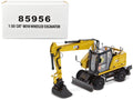 CAT Caterpillar M318 Wheeled Excavator Yellow with Operator 'High Line' Series 1/50 Diecast Model by Diecast Masters