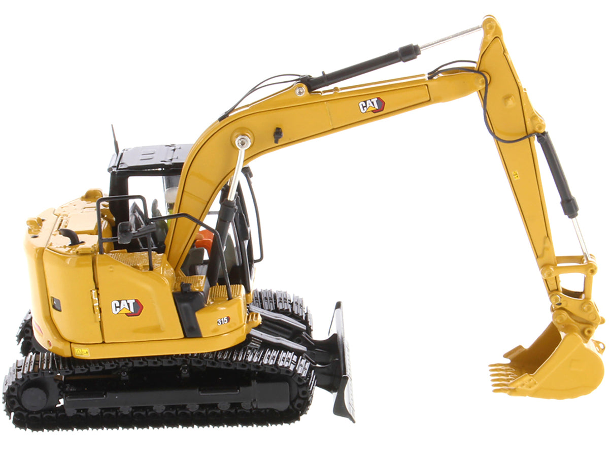 CAT Caterpillar 315 Track Type Hydraulic Excavator Yellow with Operator 'High Line' Series 1/50 Diecast Model by Diecast Masters