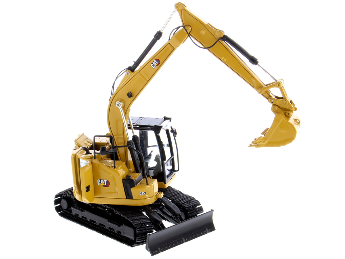 CAT Caterpillar 315 Track Type Hydraulic Excavator Yellow with Operator 'High Line' Series 1/50 Diecast Model by Diecast Masters