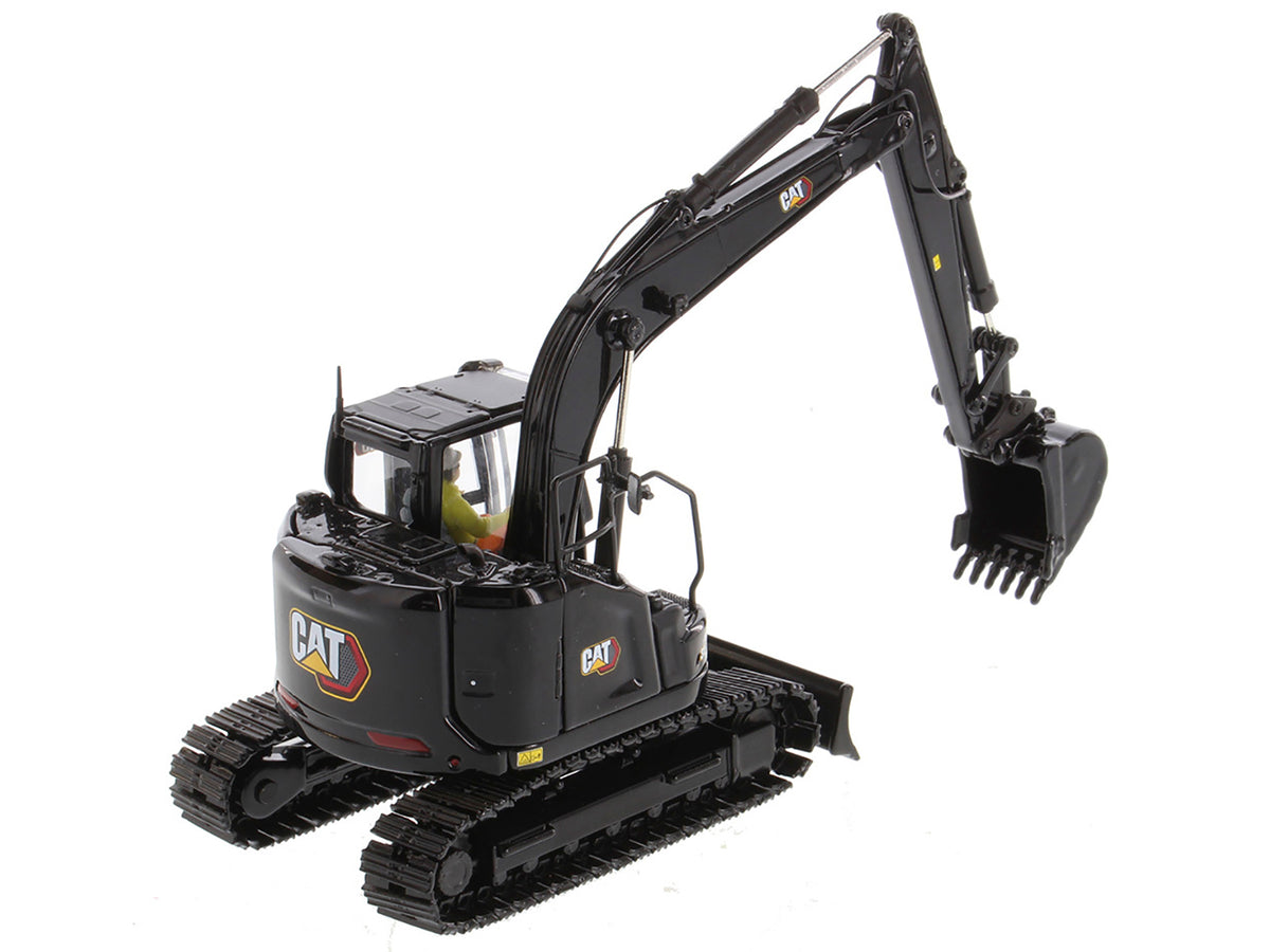 CAT Caterpillar 315 Track Type Hydraulic Excavator Special Black Finish with Operator 'High Line' Series 1/50 Diecast Model by Diecast Masters