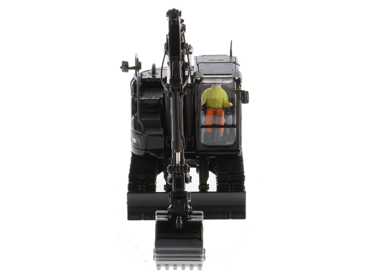 CAT Caterpillar 315 Track Type Hydraulic Excavator Special Black Finish with Operator 'High Line' Series 1/50 Diecast Model by Diecast Masters