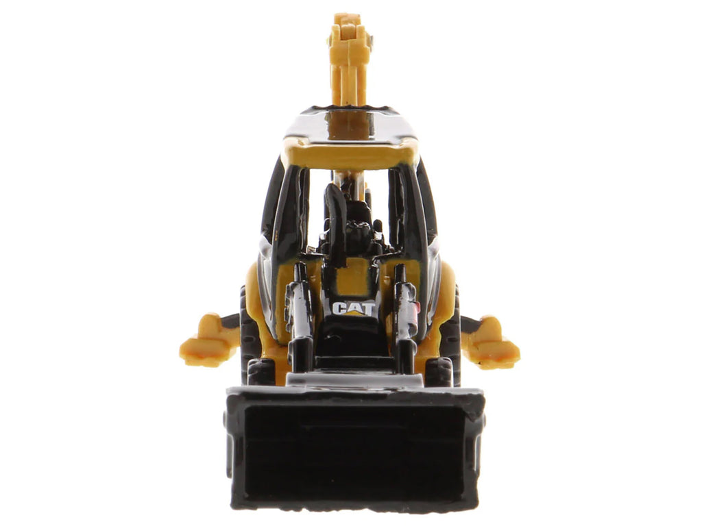 CAT Caterpillar 420E Backhoe Loader Yellow 'Micro-Constructor' Series Diecast Model by Diecast Masters
