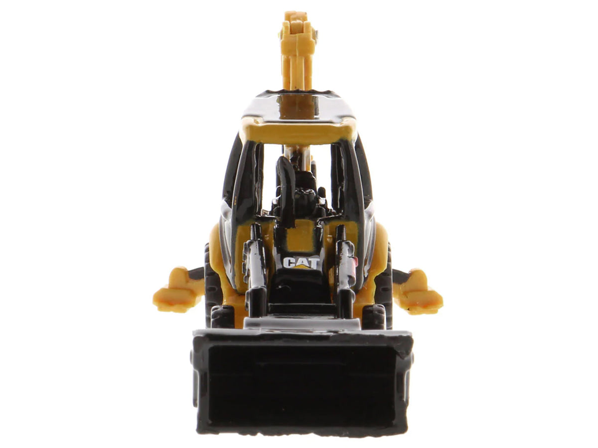 CAT Caterpillar 420E Backhoe Loader Yellow 'Micro-Constructor' Series Diecast Model by Diecast Masters
