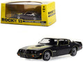 1979 Pontiac Firebird T/A Trans Am Black with Hood Phoenix 'Rocky II (1979) Movie' 1/43 Diecast Model Car by Greenlight