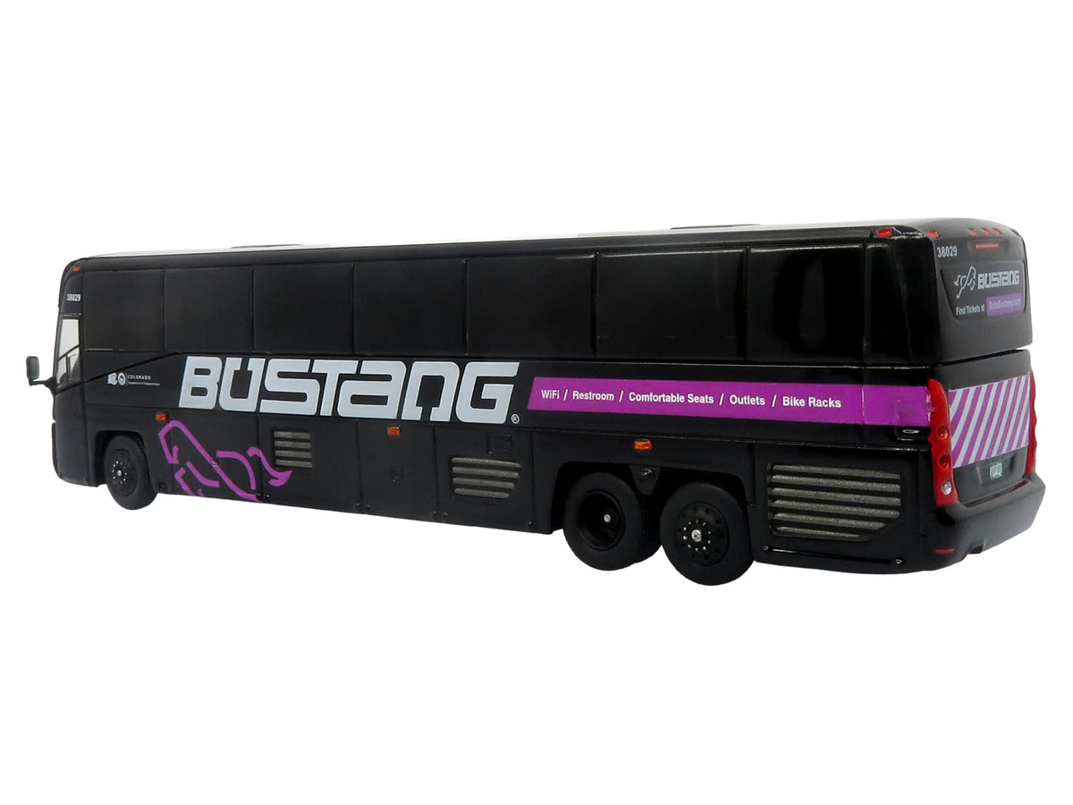 MCI D4520 Commuter Coach Bus 'Bustang - Colorado Department of Transportation' Black 'The Bus & Motorcoach Collection' Limited Edition to 504 pieces Worldwide 1/87 (HO) Scale Diecast Model by Iconic Replicas