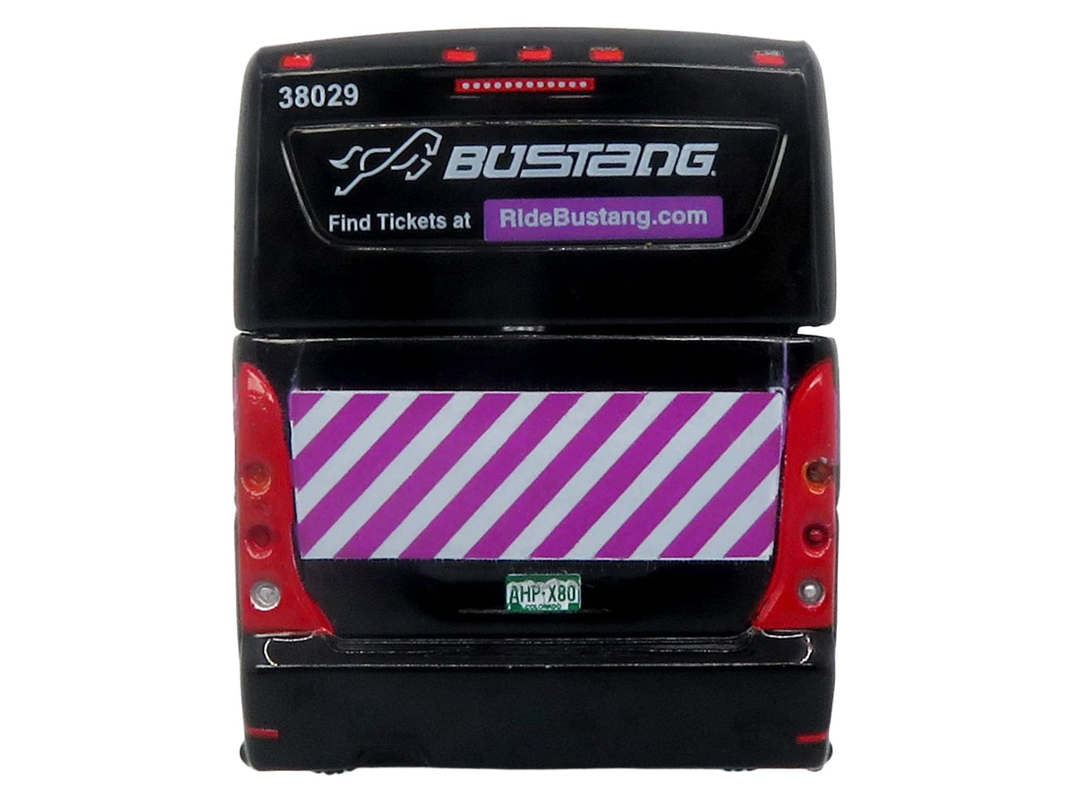 MCI D4520 Commuter Coach Bus 'Bustang - Colorado Department of Transportation' Black 'The Bus & Motorcoach Collection' Limited Edition to 504 pieces Worldwide 1/87 (HO) Scale Diecast Model by Iconic Replicas