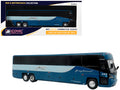 MCI D4520 Commuter Coach Bus 'Greyhound Lines' Blue with Light Blue Stripes 'The Bus & Motorcoach Collection' Limited Edition to 504 pieces Worldwide 1/87 (HO) Scale Diecast Model by Iconic Replicas