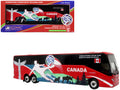 Prevost H3-45 Coach Bus 'Canada National Soccer Team' Red with Graphics 'International Federation of the Global Game' Series Limited Edition to 504 pieces Worldwide 1/87 (HO) Diecast Model by Iconic Replicas