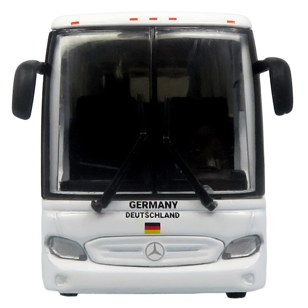 Daimler Tourrider Coach Bus 'Germany National Football Team' White with Graphics 'International Federation of the Global Game' Series Limited Edition to 504 pieces Worldwide 1/87 (HO) Diecast Model by Iconic Replicas