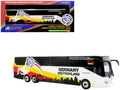 Daimler Tourrider Coach Bus 'Germany National Football Team' White with Graphics 'International Federation of the Global Game' Series Limited Edition to 504 pieces Worldwide 1/87 (HO) Diecast Model by Iconic Replicas
