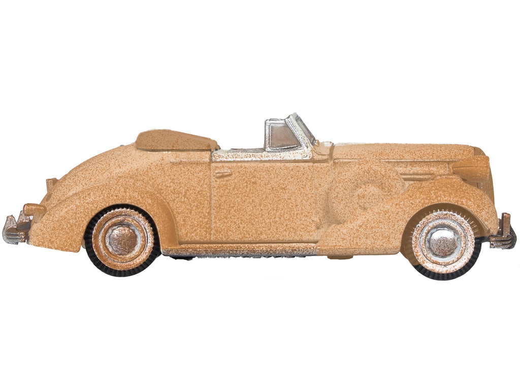 1936 Buick Special Convertible Coupe Beige (Rusted) 'Junkyard Project' 1/87 (HO) Scale Diecast Model Car by Oxford Diecast