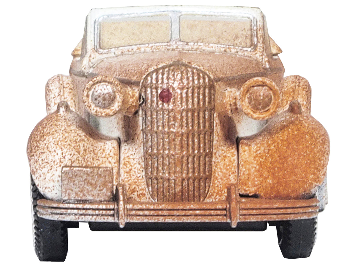 1936 Buick Special Convertible Coupe Beige (Rusted) 'Junkyard Project' 1/87 (HO) Scale Diecast Model Car by Oxford Diecast