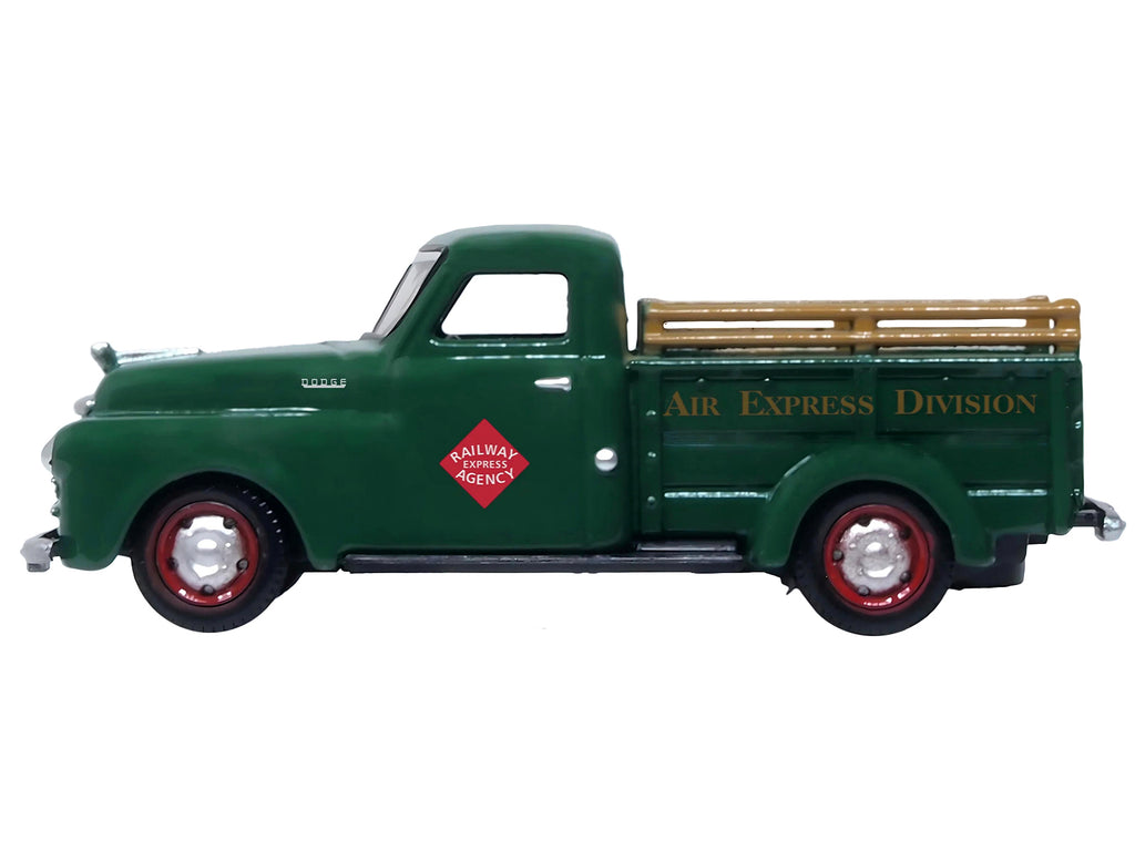 1948 Dodge B-1B Pickup Truck Green 'Railway Express Agency' 1/87 (HO) Scale Diecast Model Car by Oxford Diecast