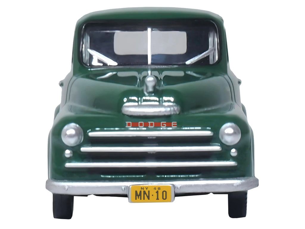 1948 Dodge B-1B Pickup Truck Green 'Railway Express Agency' 1/87 (HO) Scale Diecast Model Car by Oxford Diecast