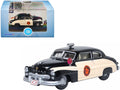 1949 Mercury Monarch Police Black and White 'Florida Highway Patrol' 1/87 (HO) Scale Diecast Model Car by Oxford Diecast