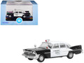 1959 Plymouth Savoy Black and White 'Oklahoma Highway Patrol' 1/87 (HO) Scale Diecast Model Car by Oxford Diecast