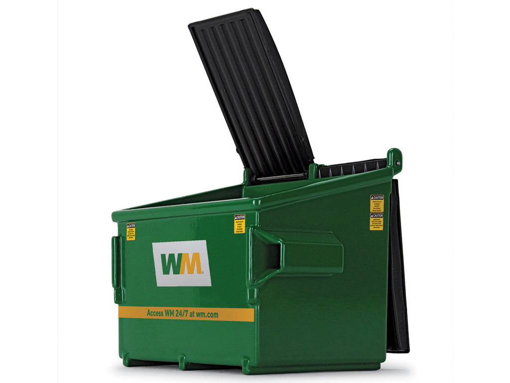 Refuse Trash Bin 'Waste Management' Green Version D 1/34 Diecast Model by First Gear