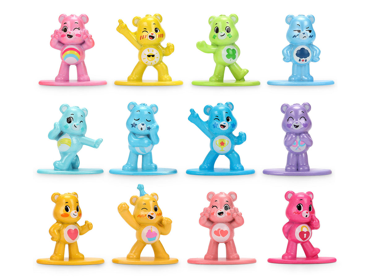 Set of 12 Diecast Figures 'Care Bears' Franchise 'Nano Metalfigs' Series Diecast Models by Jada