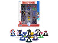 Set of 12 Diecast Figures 'Transformers' Franchise 'Nano Metalfigs' Series Diecast Models by Jada