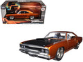 Dom's 1970 Plymouth Road Runner Copper with Black Hood 'Fast & Furious 7' (2015) Movie 1/24 Diecast Model Car by Jada
