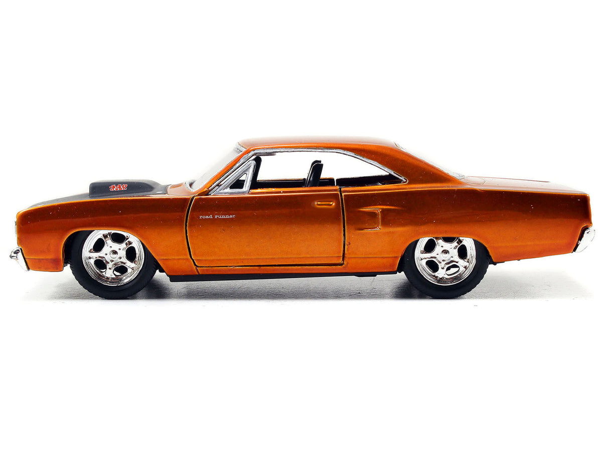 Dom's Plymouth Road Runner Orange Metallic with Matt Black Hood 'Fast & Furious' Series 1/32 Diecast Model Car by Jada