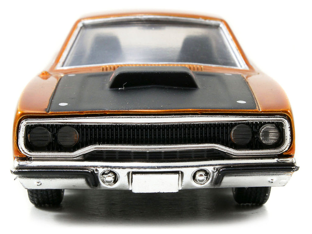 Dom's Plymouth Road Runner Orange Metallic with Matt Black Hood 'Fast & Furious' Series 1/32 Diecast Model Car by Jada