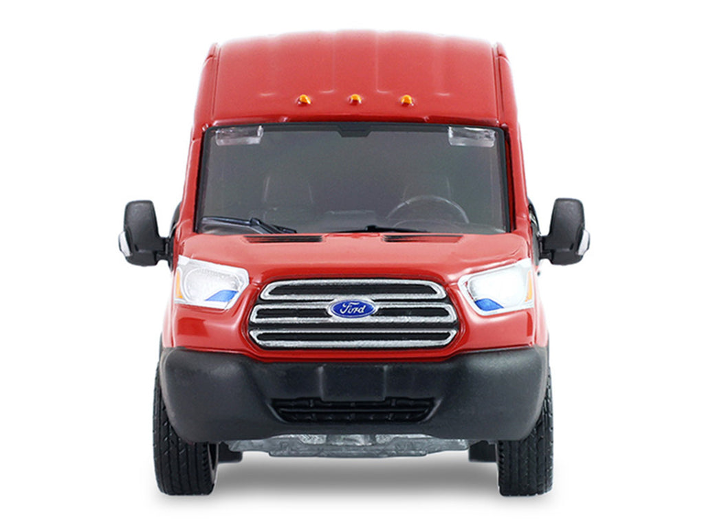 2019 Ford Transit LWB High Roof Van 'Hobby Shop Auto Mechanic - Mobile Mechanic' Red with Car Jack and Battery 'The Hobby Shop' Series 17 1/64 Diecast Model Car by Greenlight