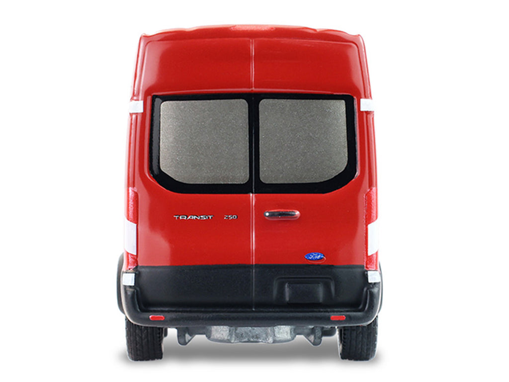 2019 Ford Transit LWB High Roof Van 'Hobby Shop Auto Mechanic - Mobile Mechanic' Red with Car Jack and Battery 'The Hobby Shop' Series 17 1/64 Diecast Model Car by Greenlight