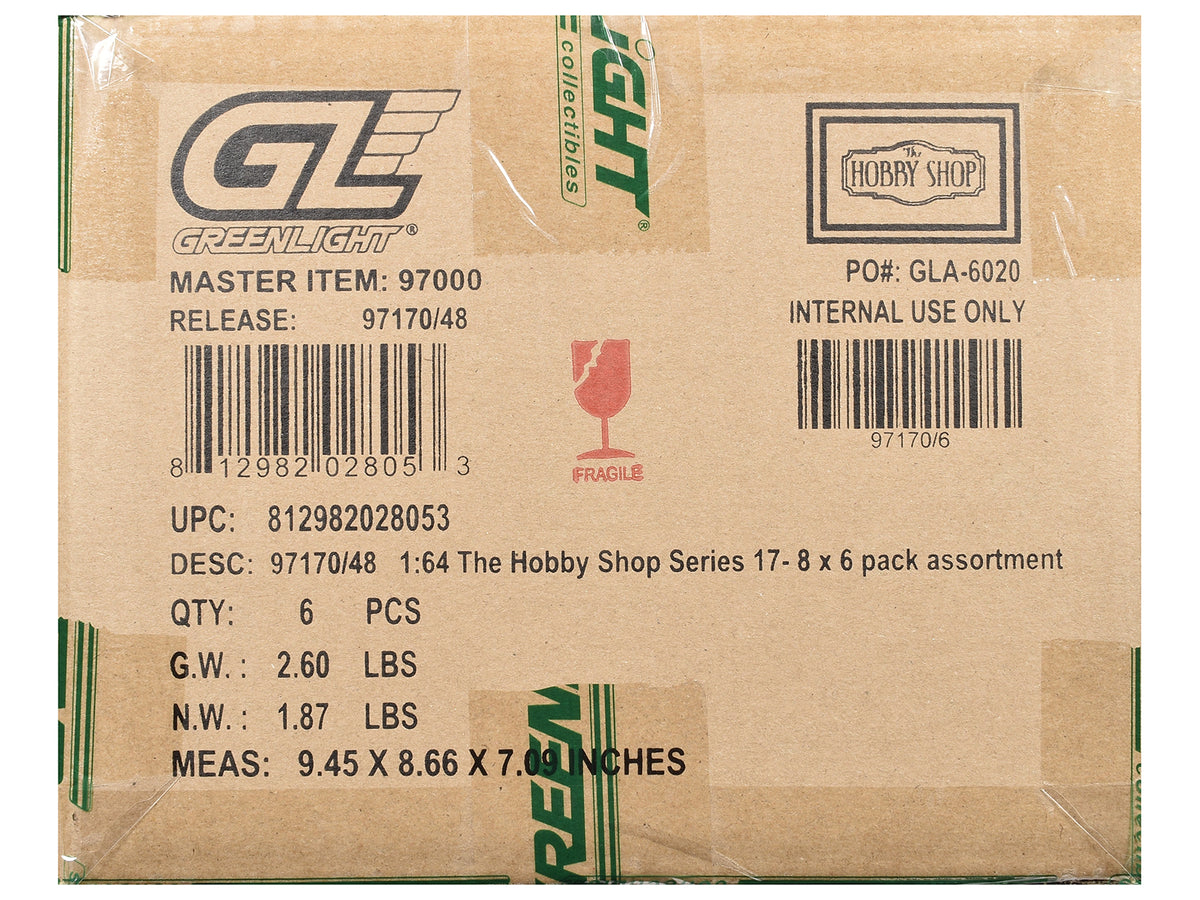 'The Hobby Shop' Series 17 Set of 6 pieces 1/64 Diecast Model Cars by Greenlight