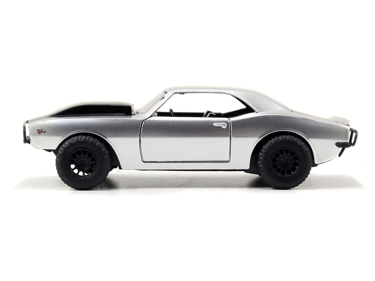 Roman's Chevrolet Camaro Z/28 Silver with Black Stripes 'Fast & Furious 7' (2015) Movie 1/32 Diecast Model Car by Jada