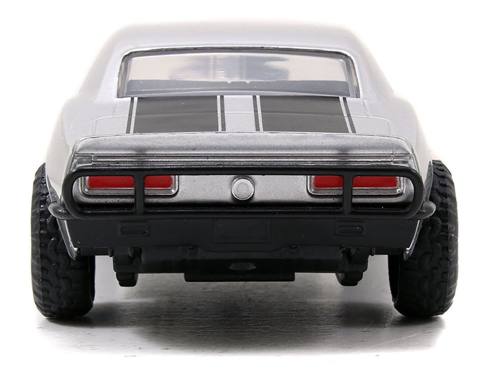 Roman's Chevrolet Camaro Z/28 Silver with Black Stripes 'Fast & Furious 7' (2015) Movie 1/32 Diecast Model Car by Jada